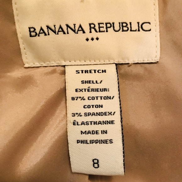 SOLD - Safari Blazer Wood Buttons Stitched Pockets - Picture 5 of 8